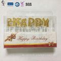 High Quality Flameless Shimmering Golden Color Birthday Candle with Factory Price